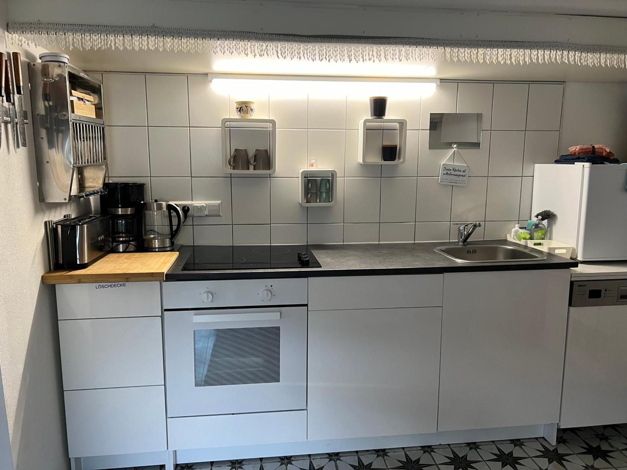 Ferienwohnung Ferieninrosengarten 1 Zi App 190 cm Deckenhöhe oder große DG WHG Exterior foto